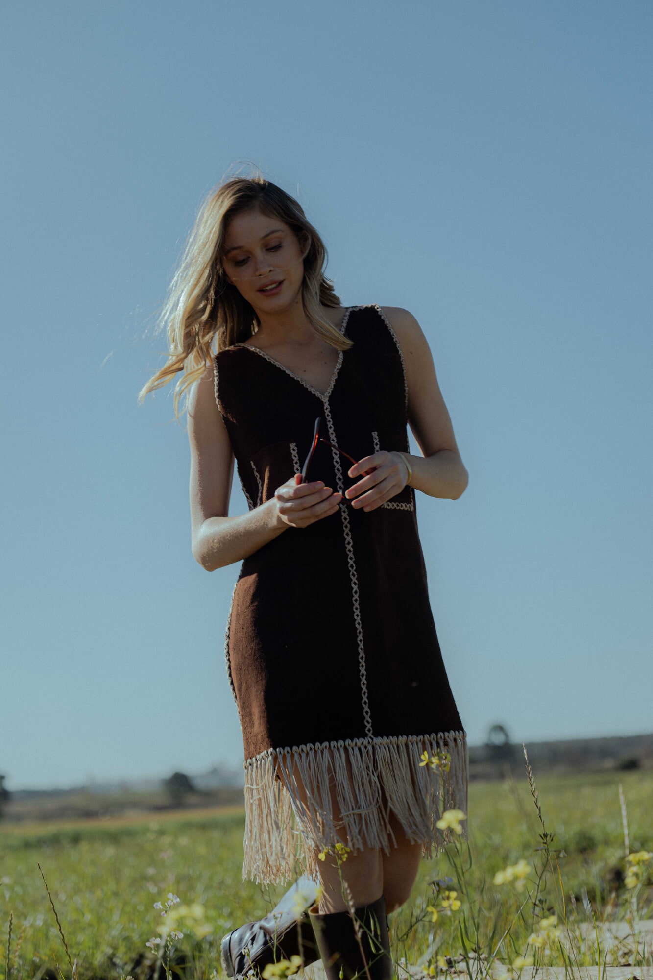 Vestido Gamuza chic
