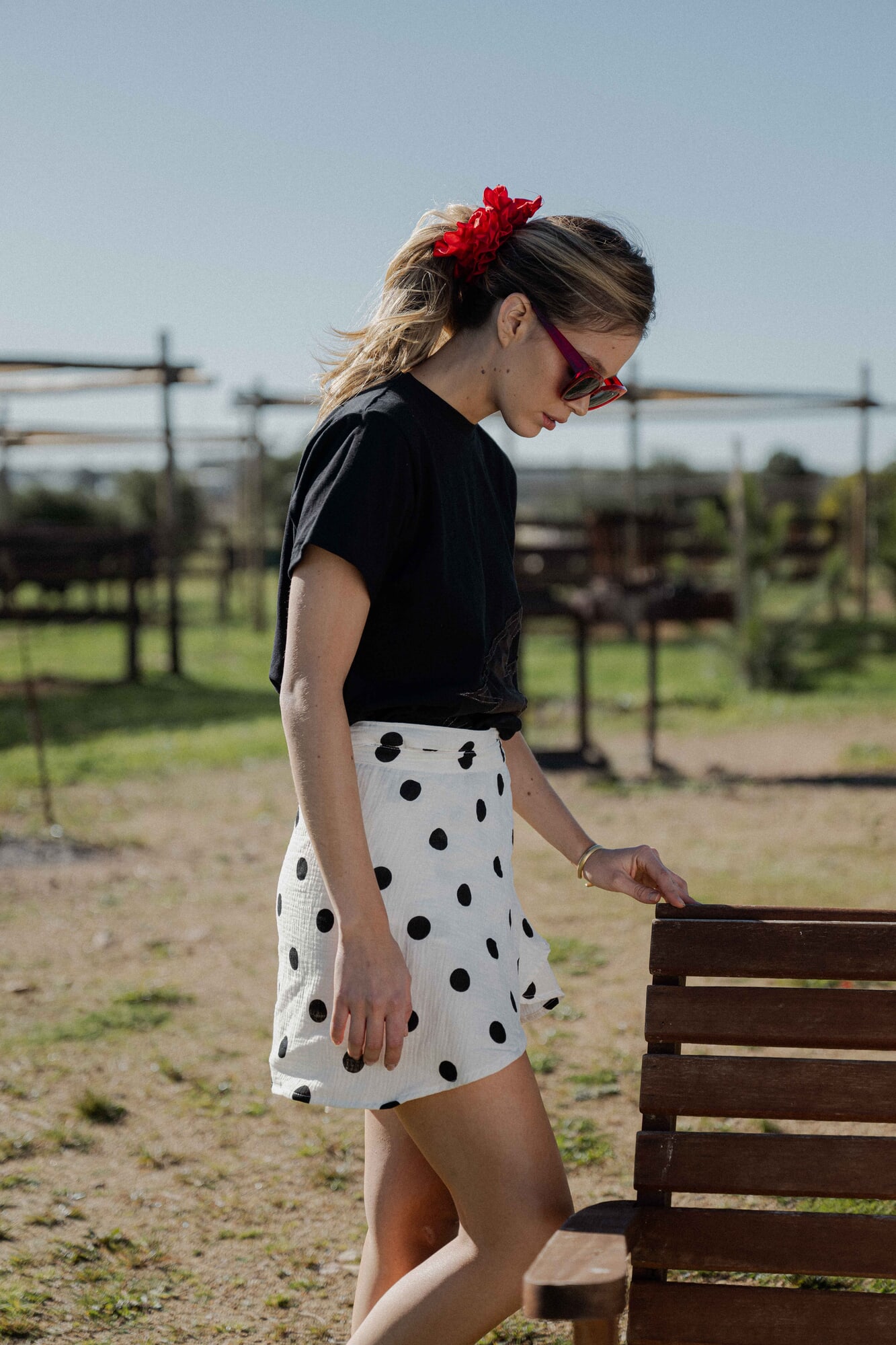 Pollera pareo Polka dots