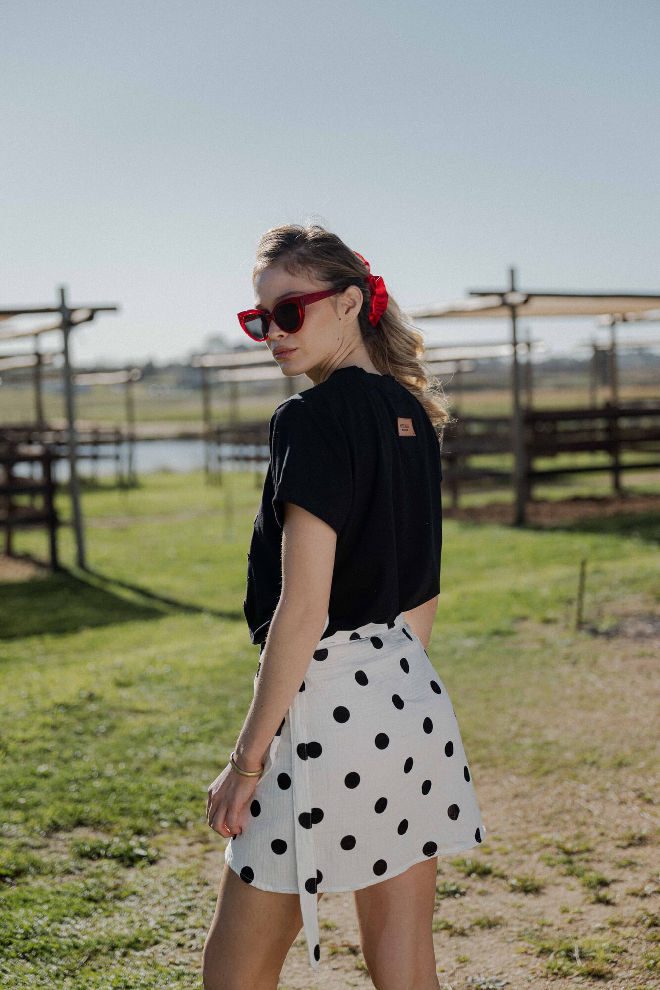 Pollera pareo Polka dots
