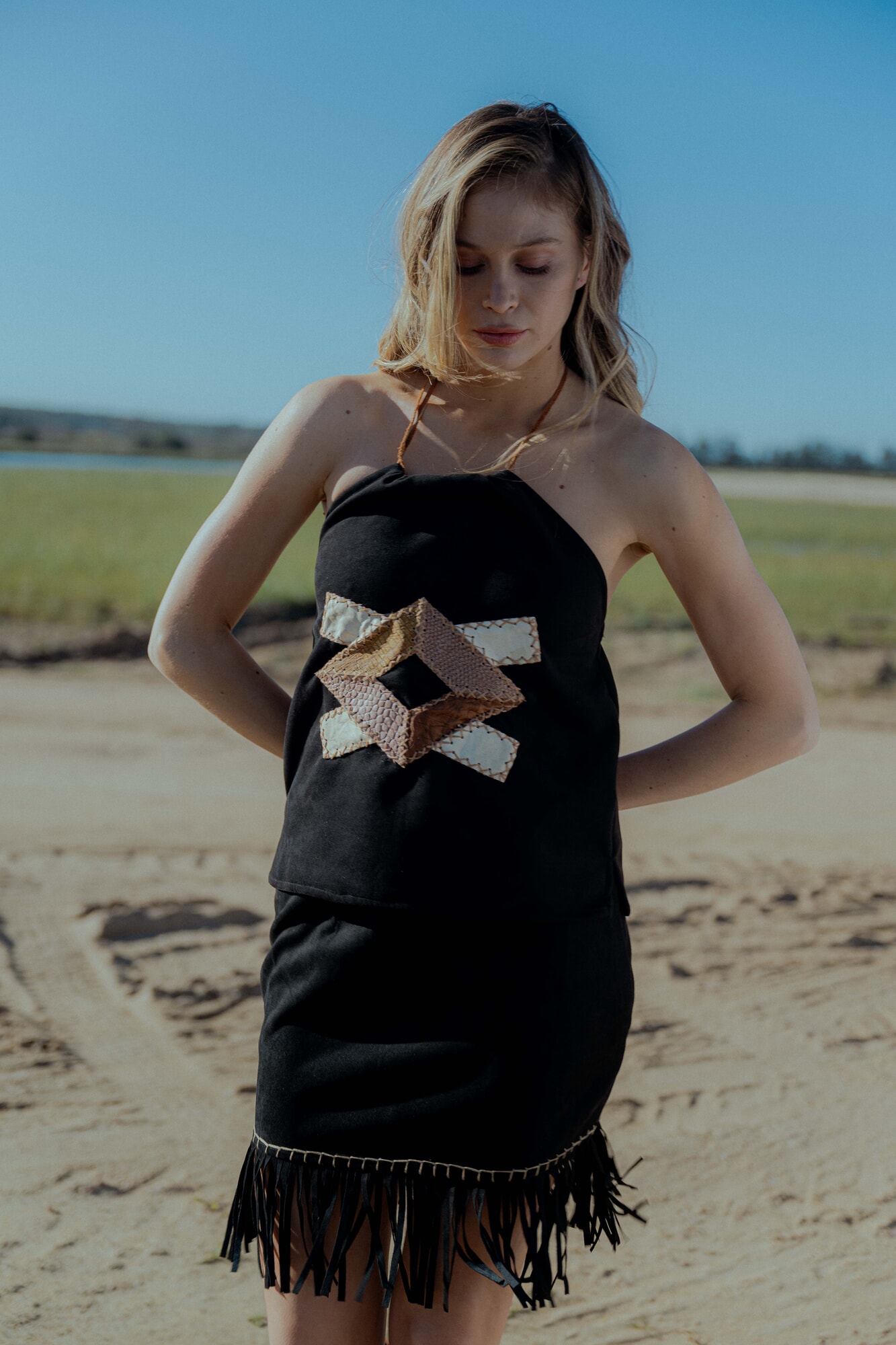 Falda suede
