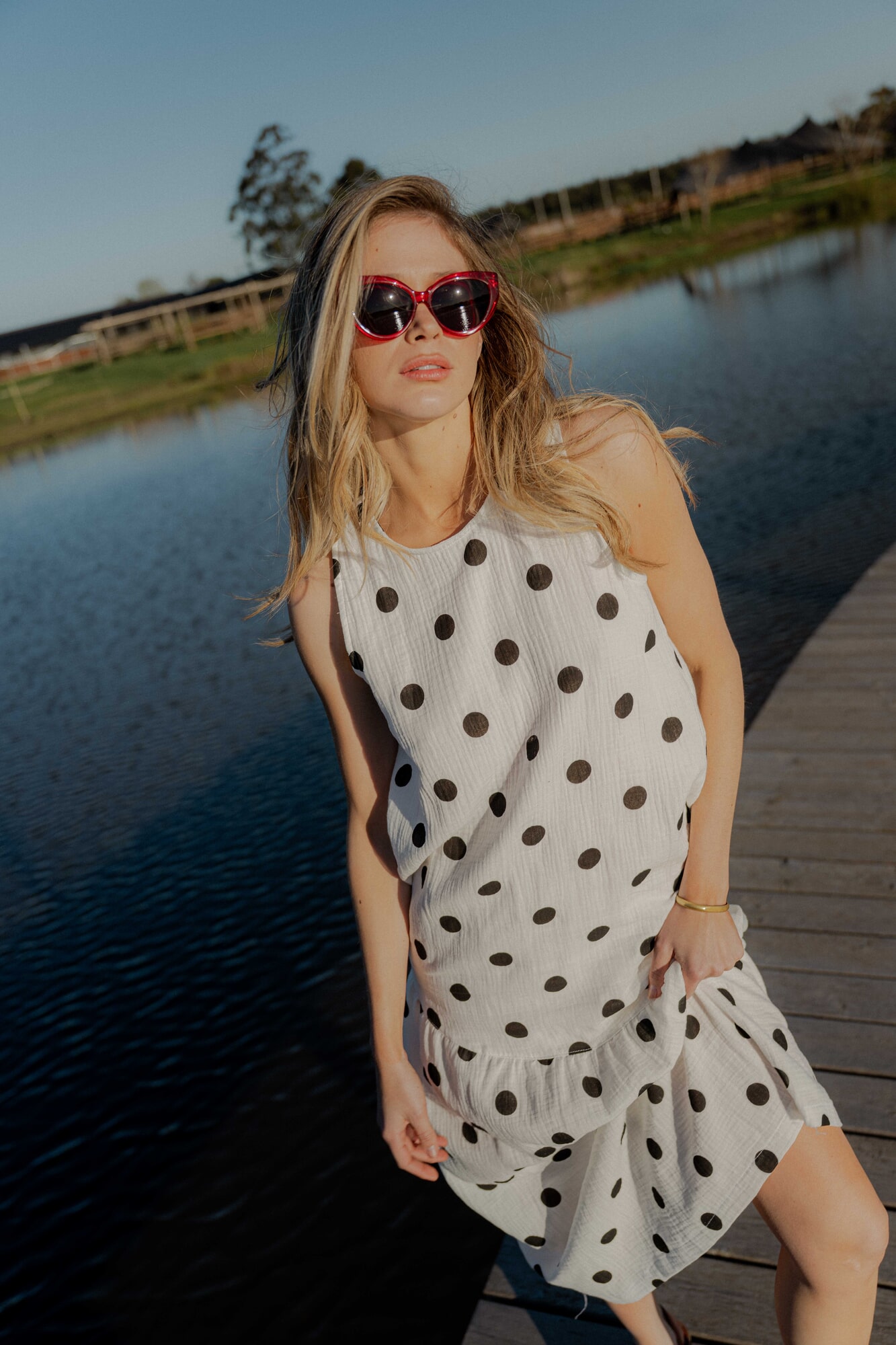 Vestido Sagres Polka Dots