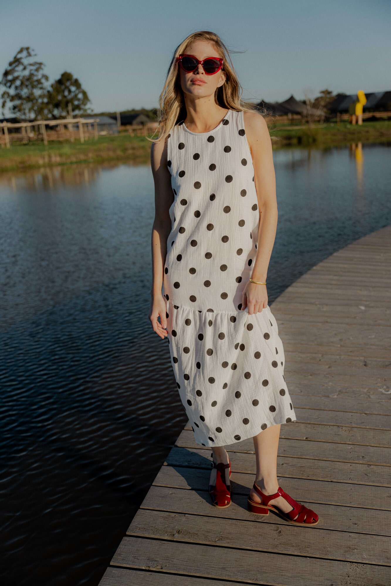 Vestido Sagres Polka Dots