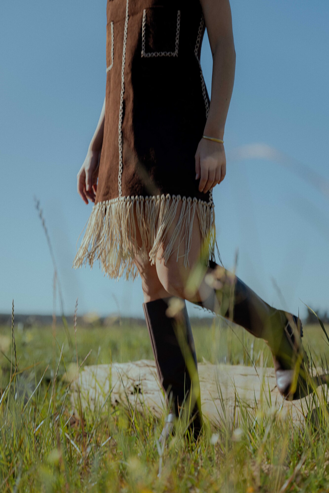 Vestido Gamuza chic