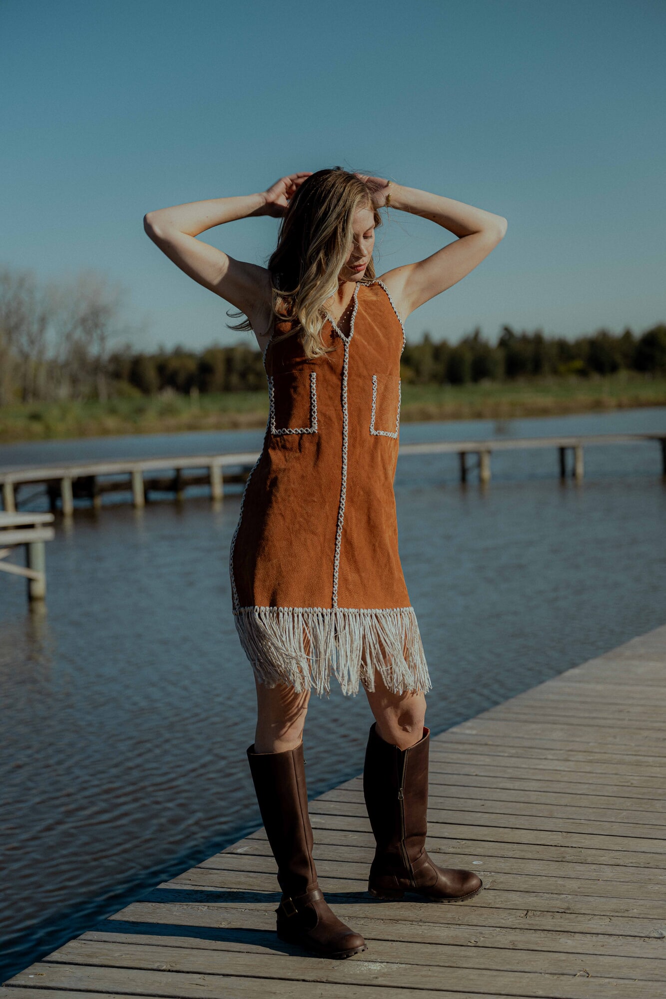 Vestido Gamuza chic