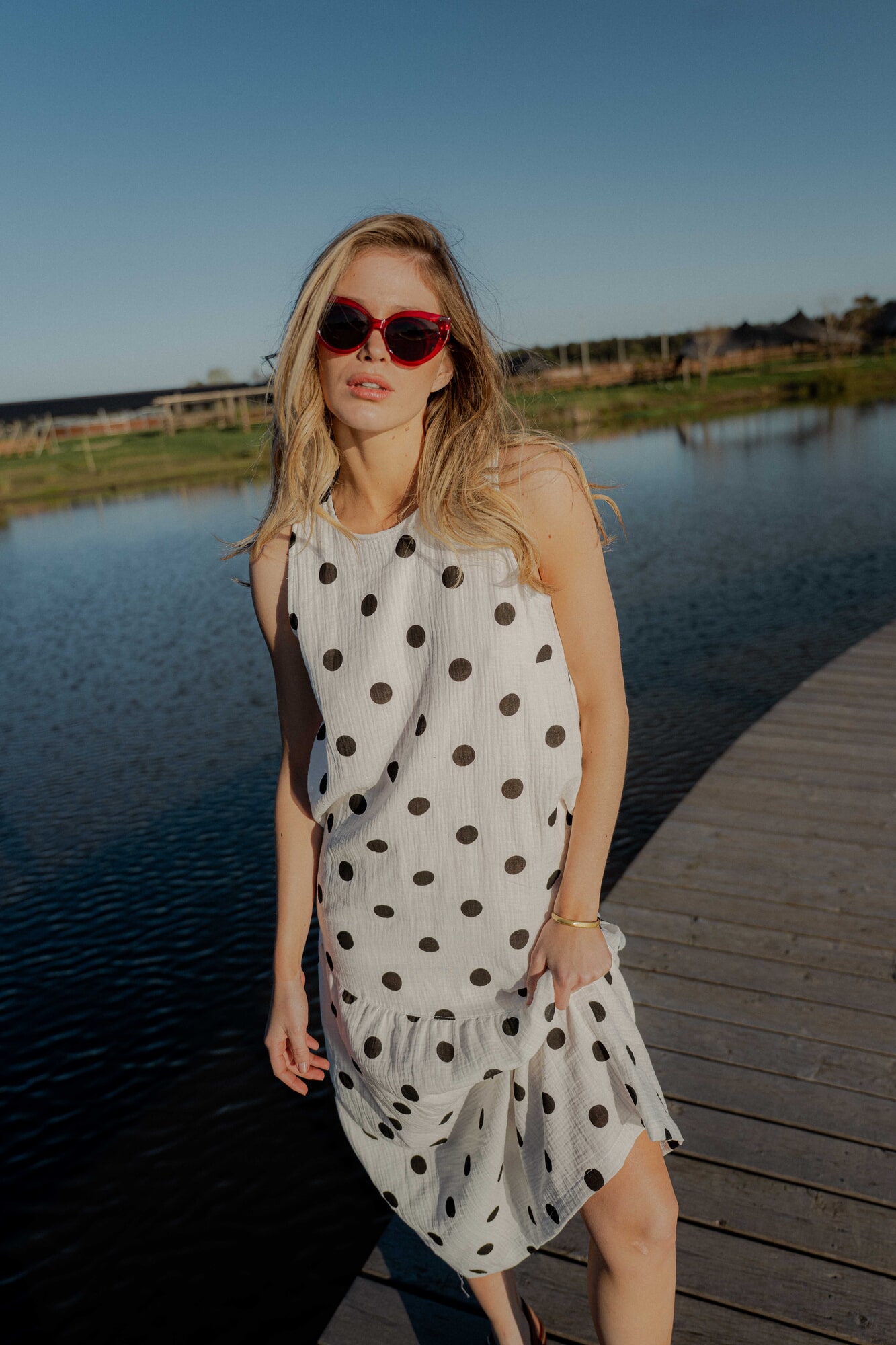Vestido Sagres Polka Dots