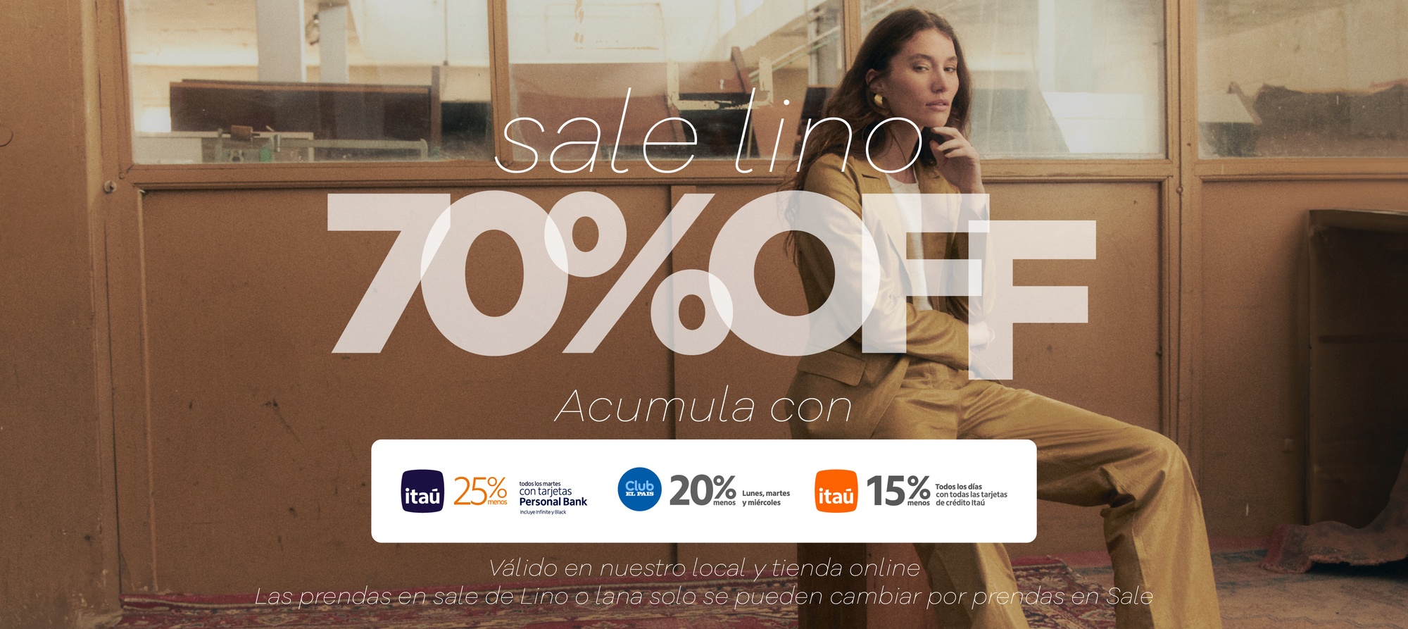 Sale Lino hasta 70%off