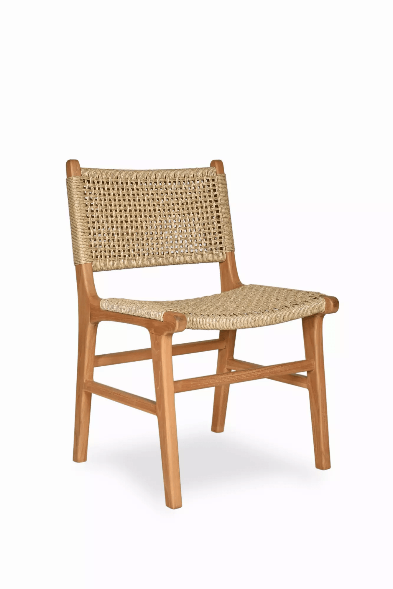Silla comedor teca y loom