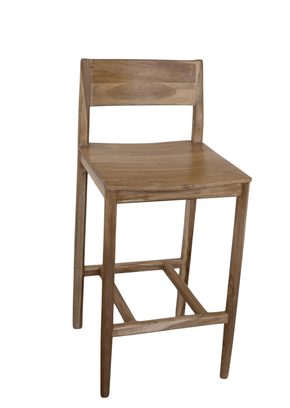 Silla de bar de teca