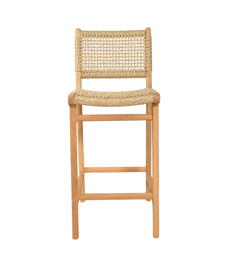 Silla bar teca y loom