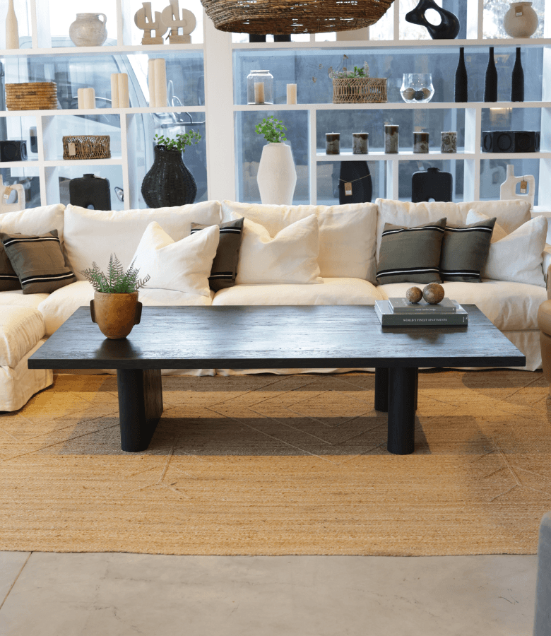 MESA LIVING OSIM 190X100 TEKA NEGRO