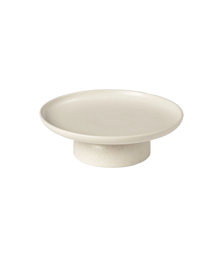 PACIFICA PLATO C/PIE 27CM VAINILLA