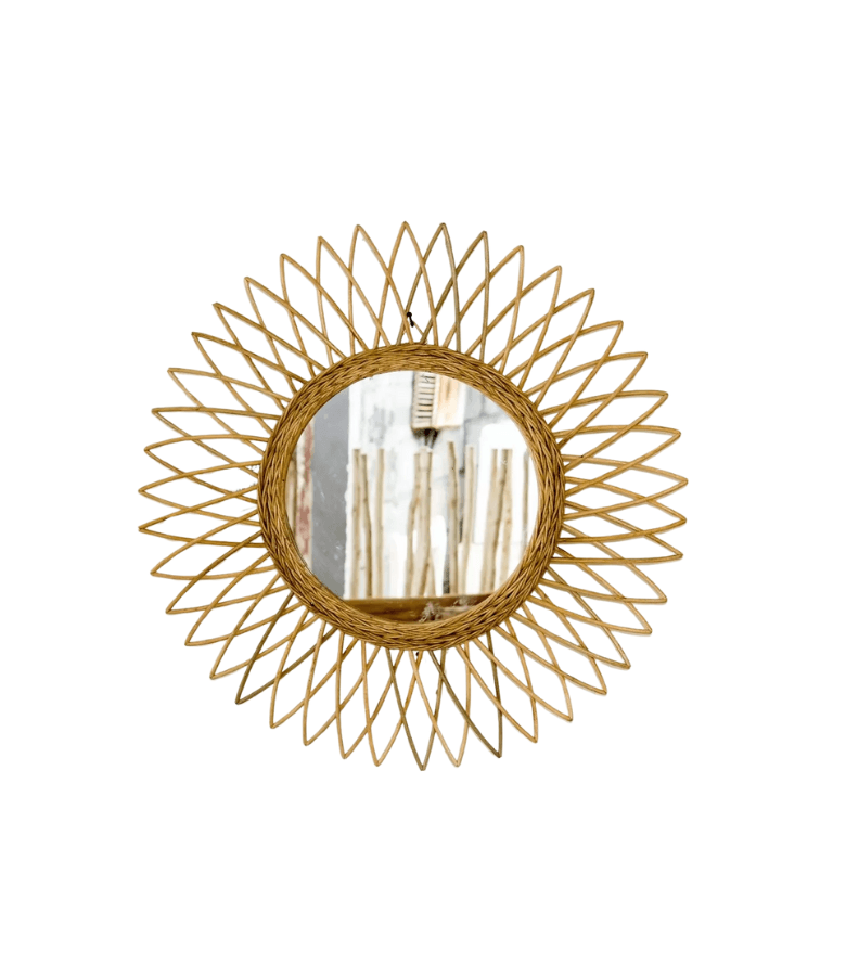 ESPEJO SUN LEAF RATTAN NATURAL - 60%