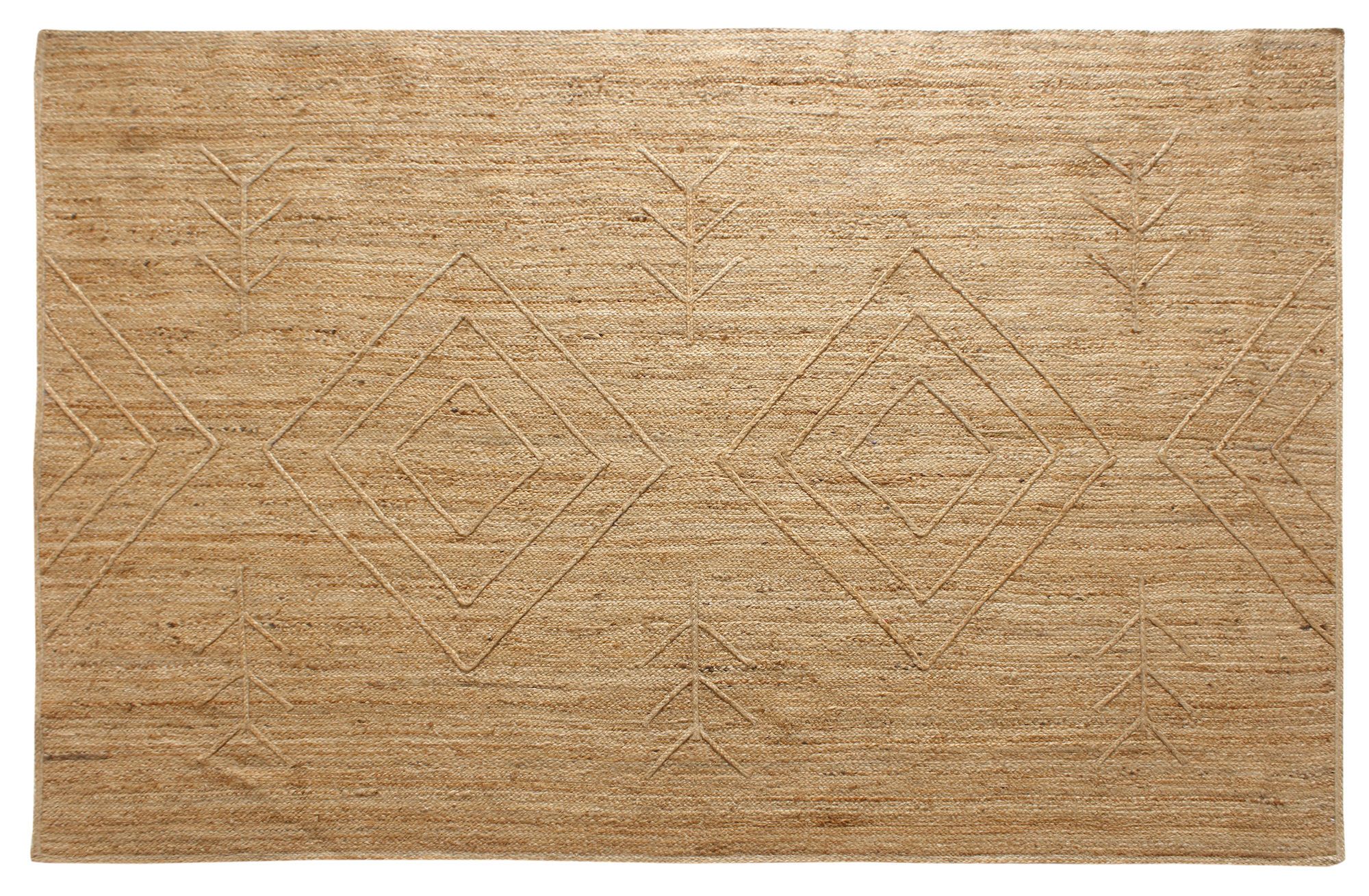 ALFOMBRA TRIBAL YUTE NATURAL