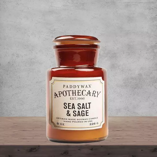 VELA VIDRIO APOTHECARY 8OZ SEA SALT & SA