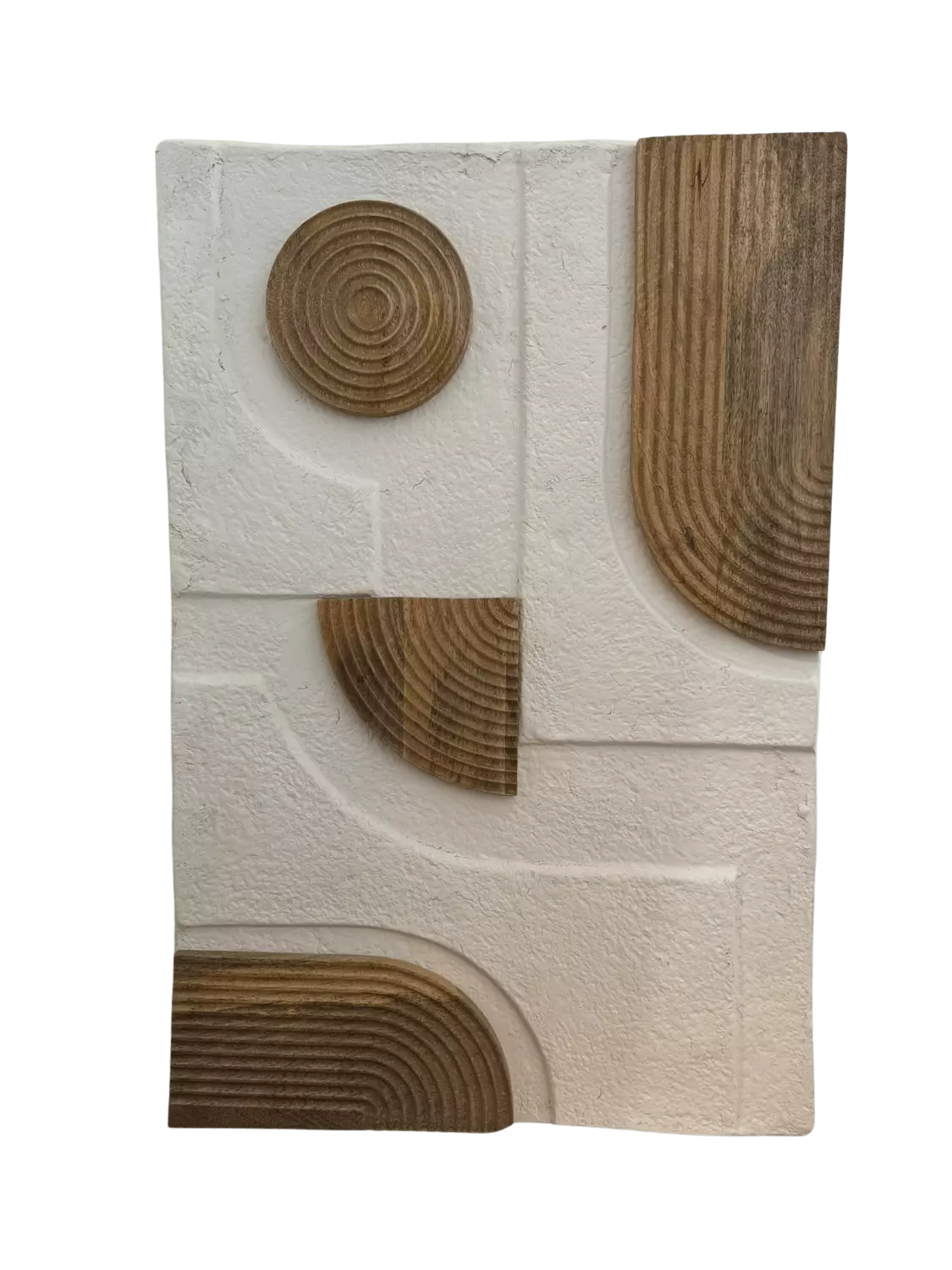 DECO PARED ESPIRALES MADERA