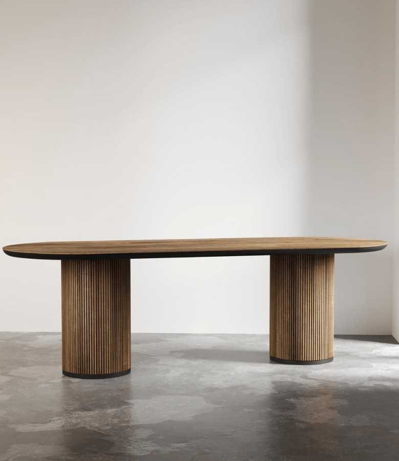 MESA COMEDOR MUNDO MADERA OVAL - 20% OFF