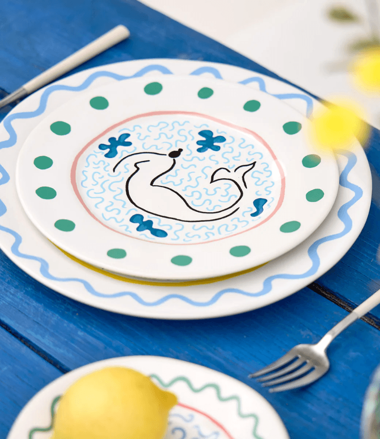 SUMMER BLISS PLATO POSTRE 22CM MERMAID