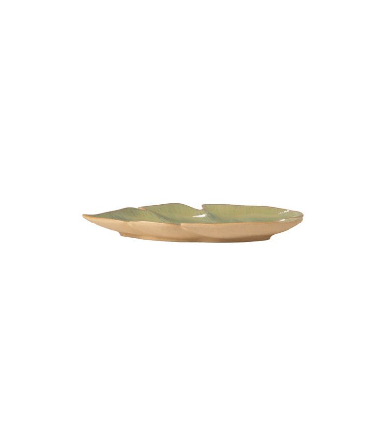 MARRAKESH PLATO HOJA 27CM VERDE