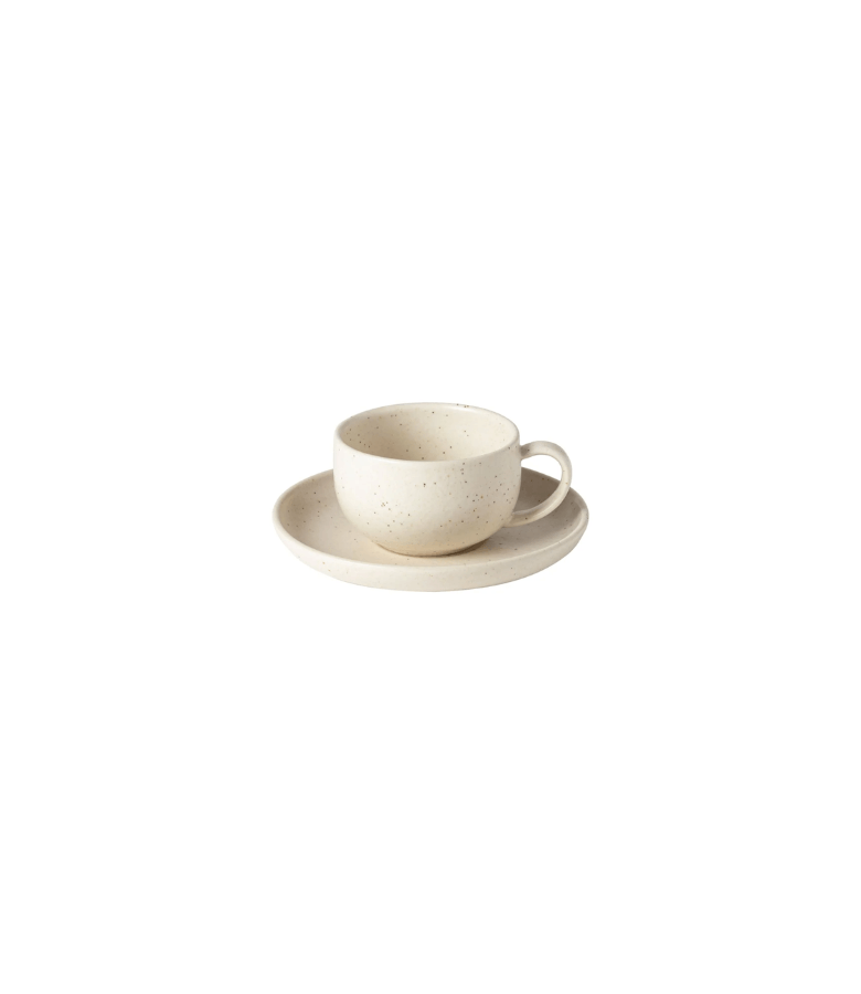 PACIFICA TAZA DE TÉ C/PLATO VAINILLA