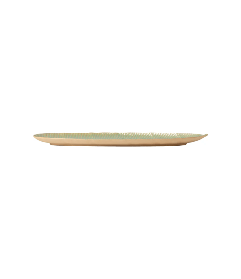MARRAKESH PLATO HOJA 53CM VERDE