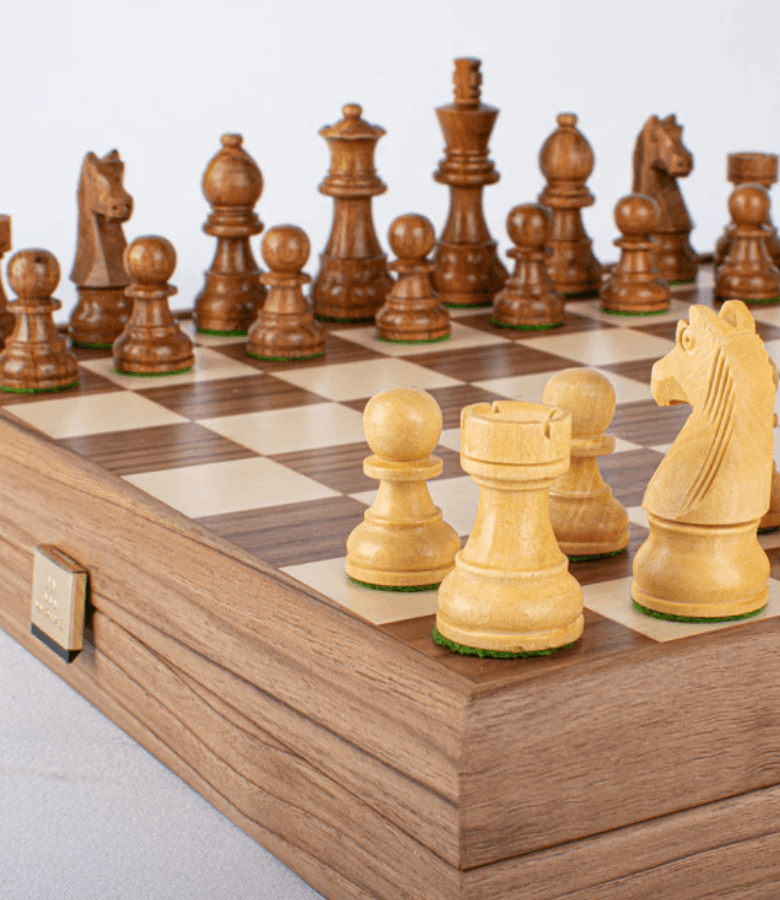 AJEDREZ MADERA STAUNTON TABLERO 35