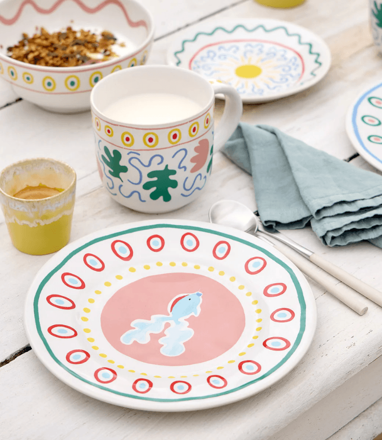 SUMMER BLISS PLATO POSTRE 22CM FISH