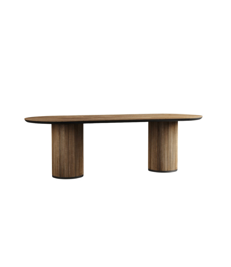 MESA COMEDOR MUNDO MADERA OVAL - 20% OFF