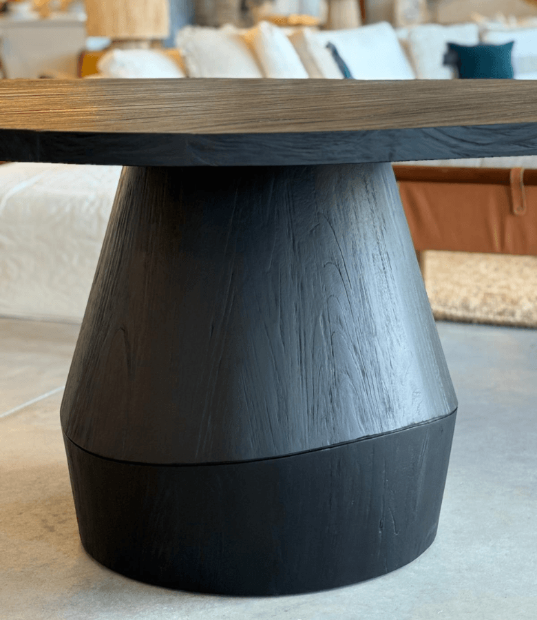 MESA MILAN COMEDOR REDONDA TEKA NEGRO DIAM 160