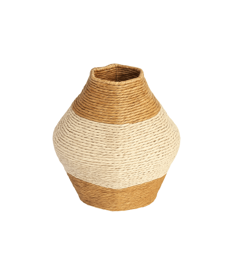 FLORERO CRAFTS NATURAL/BLANCO - 70% OFF