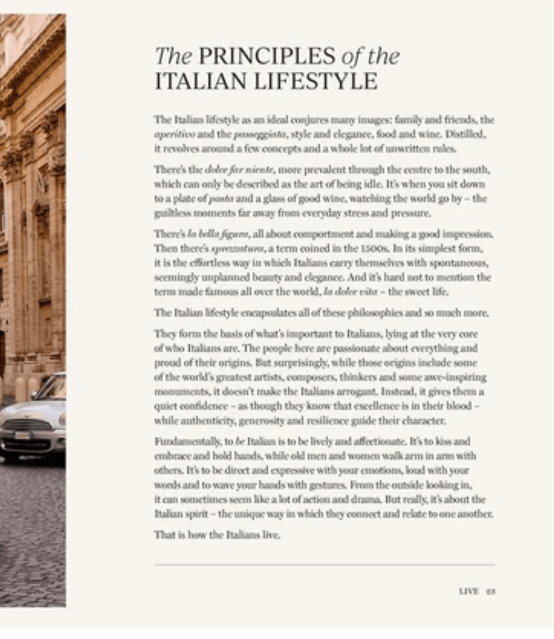 LIBRO HOW TO BE ITALIAN