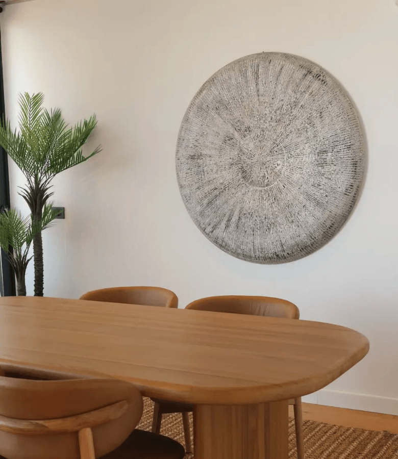 ARTE TRIBAL CIRCULAR BLANCO