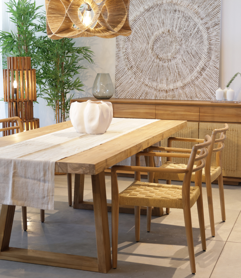 MESA COMEDOR SIDEWAY TEKA NAT
