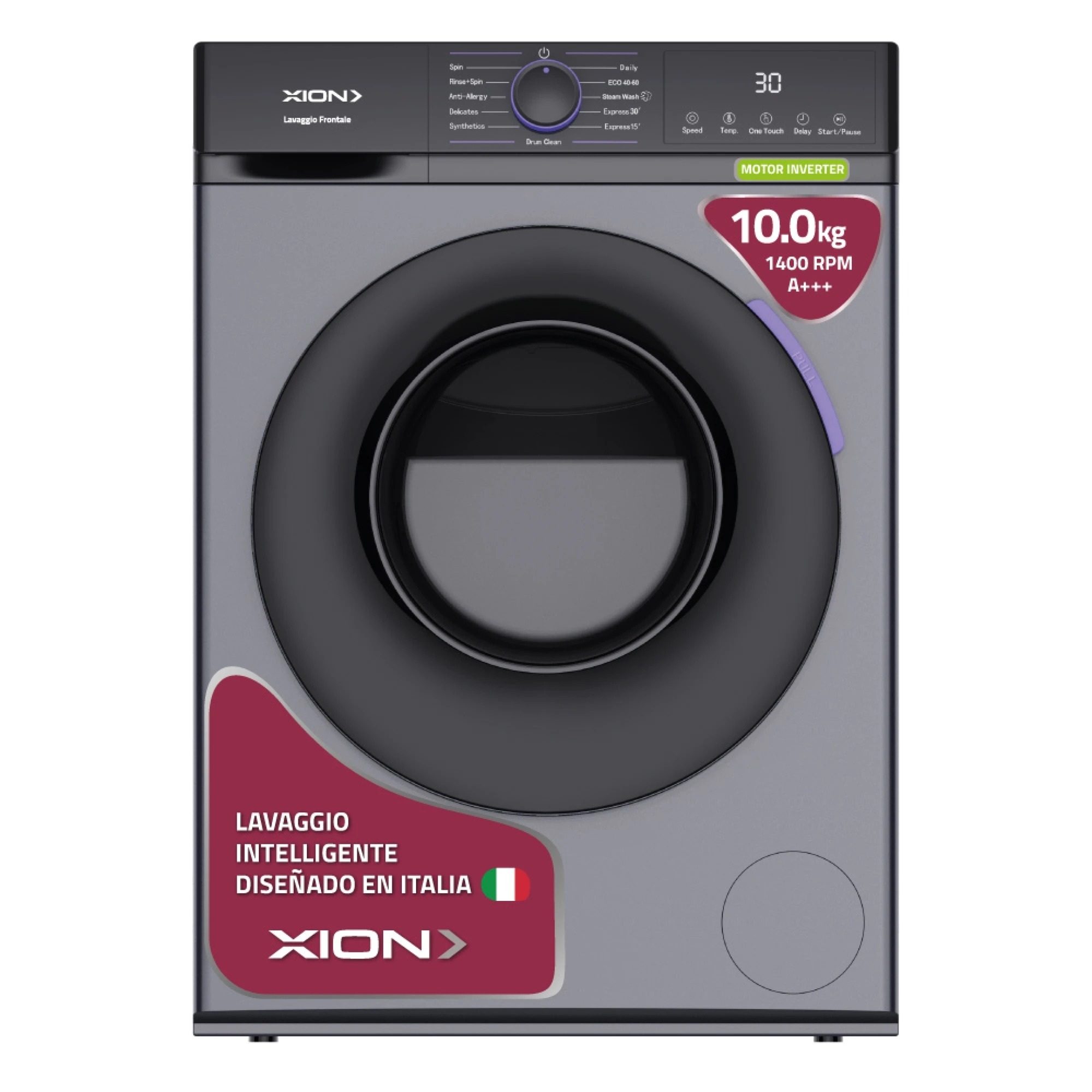 Lavarropas Xion 10 Kg inverter