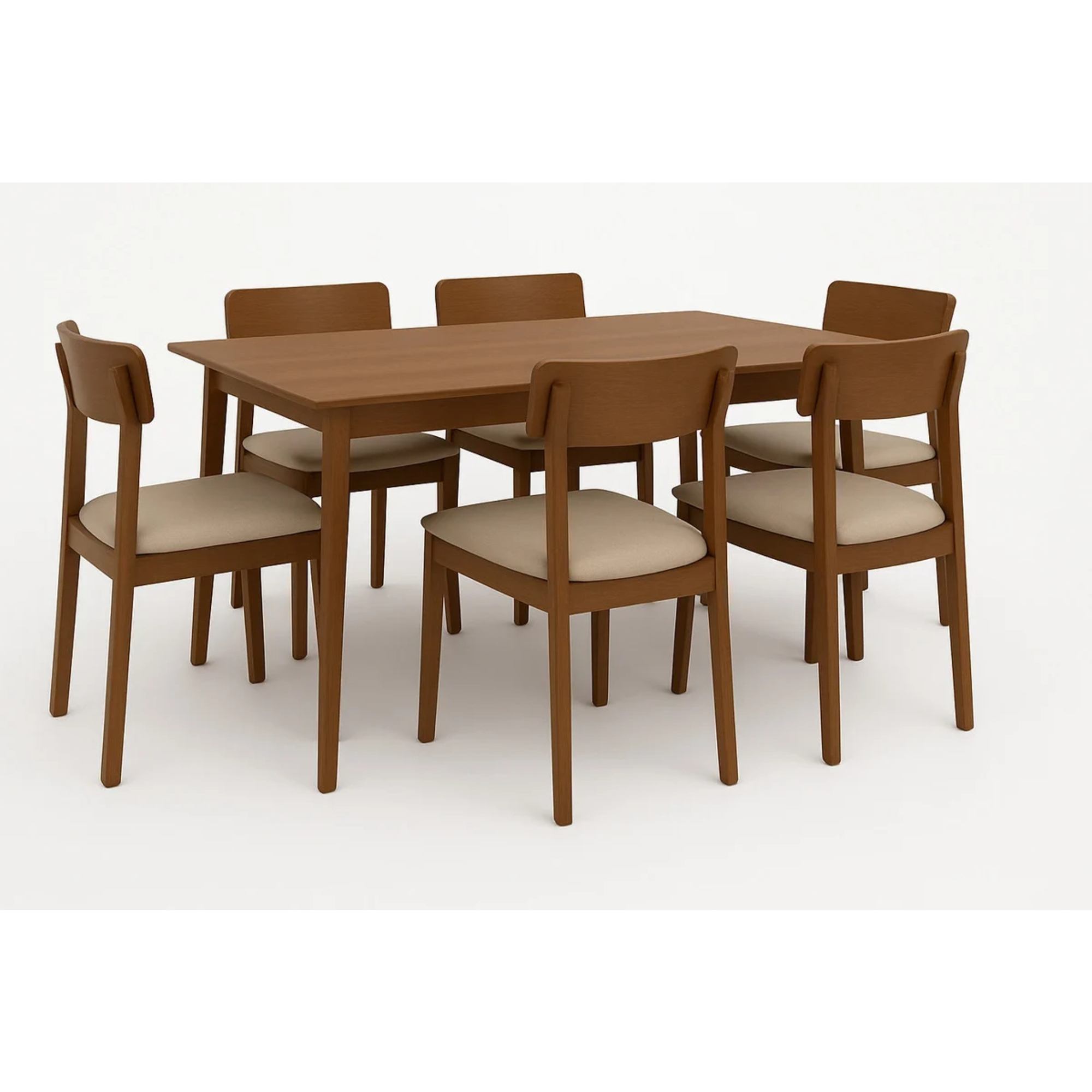Juego de comedor Marruecos 6 sillas rectangular