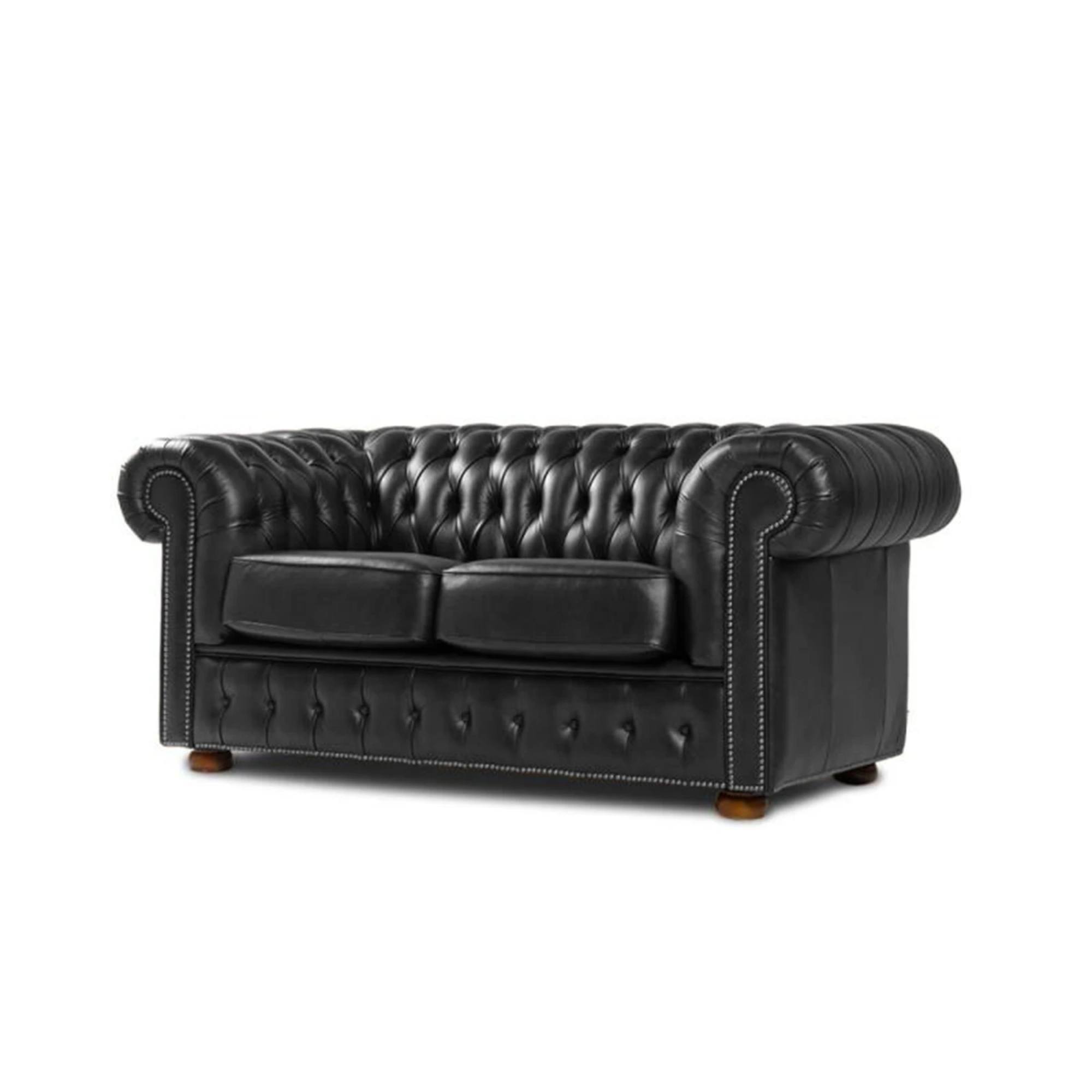 Sillón de cuero 2 Cuerpos Chesterfield