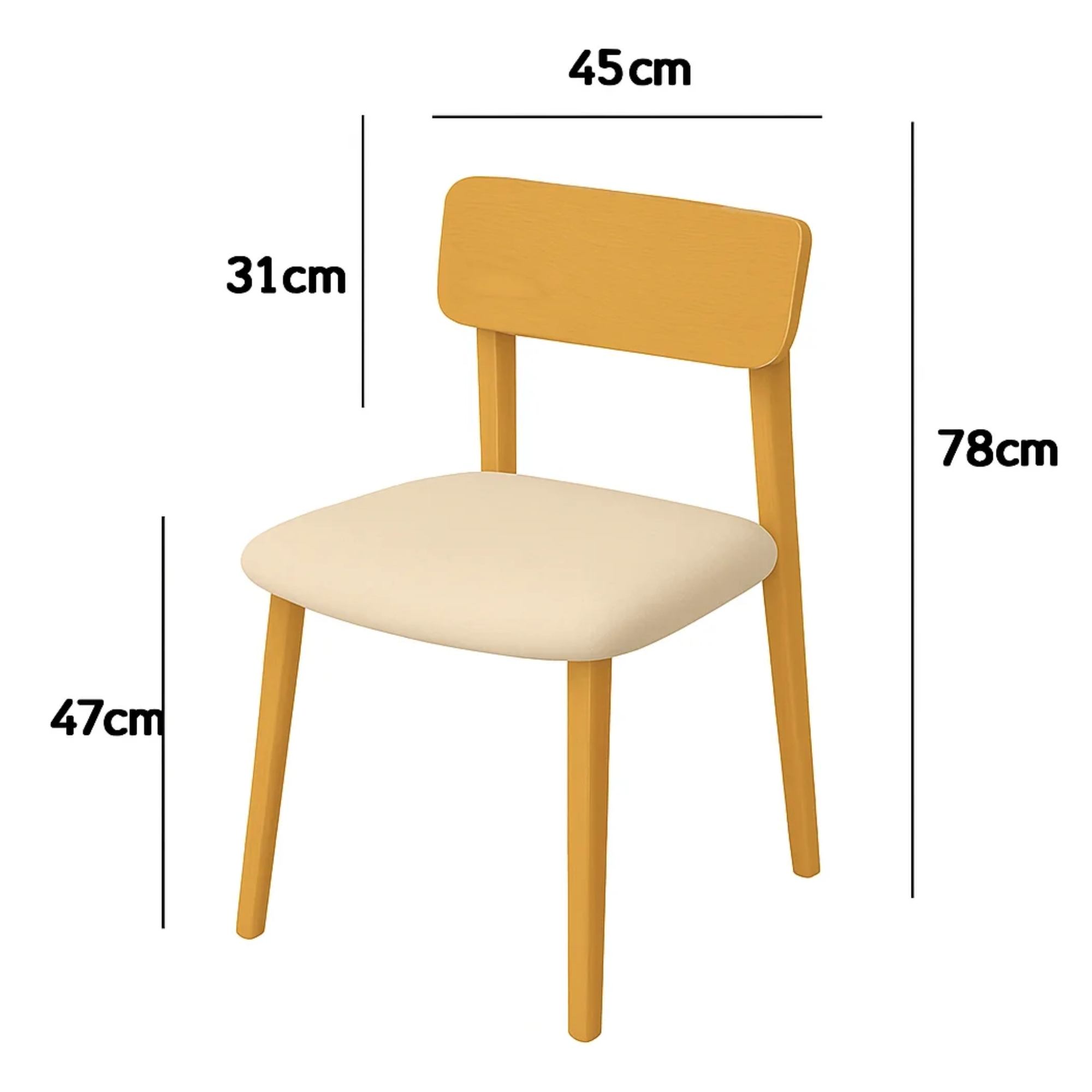 Juego de comedor Marruecos 4 sillas rectangular