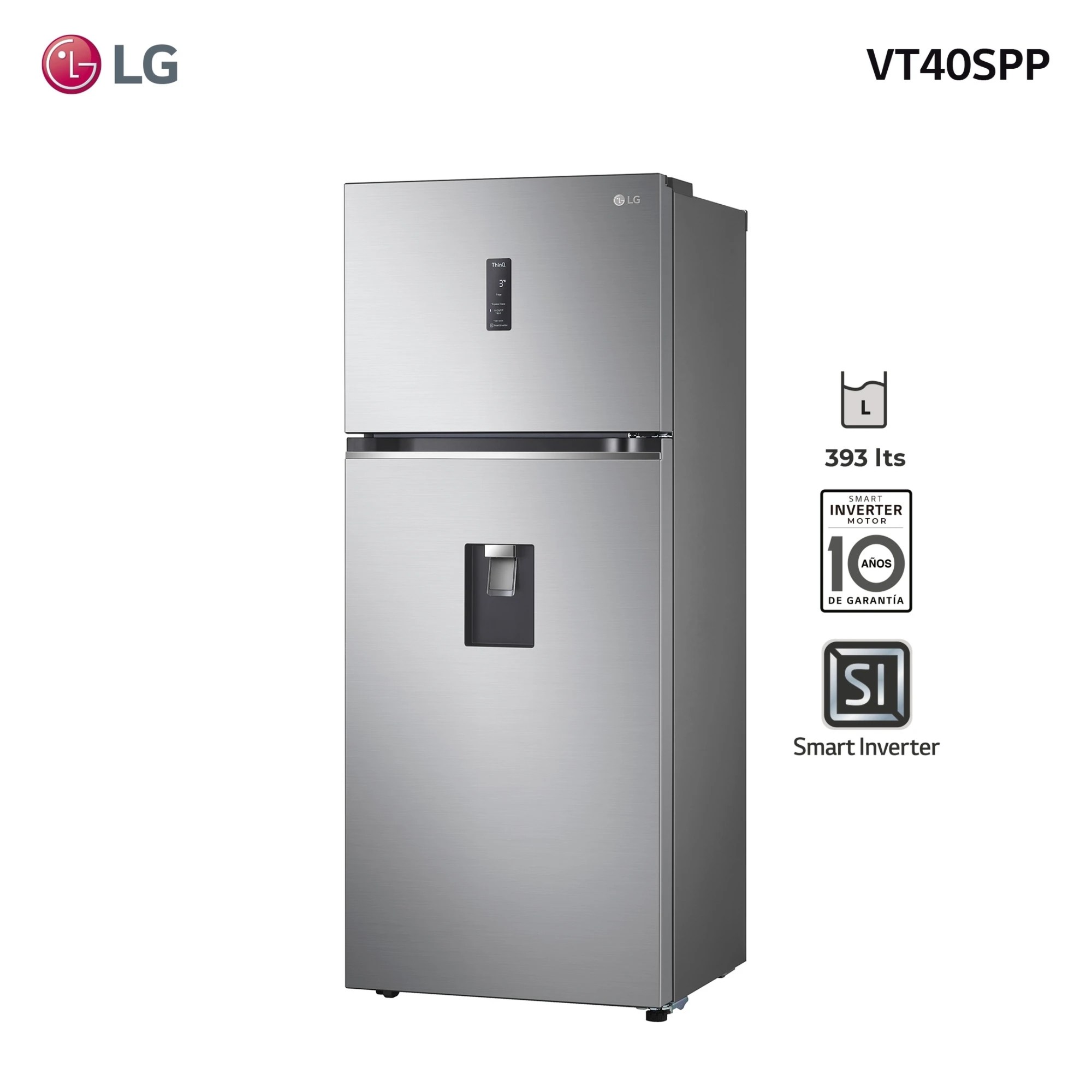 Heladera LG frio seco inverter c/dispensador