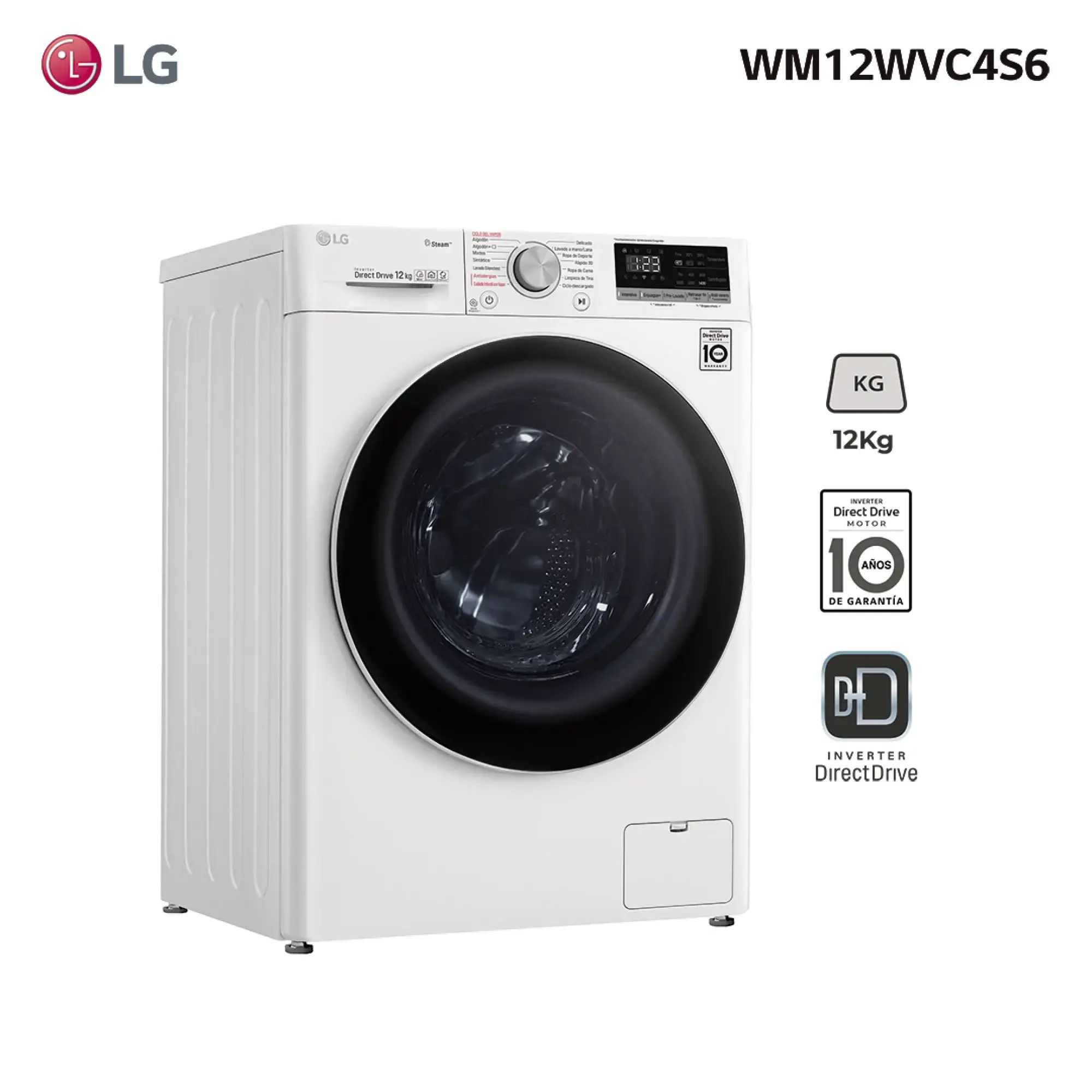 Lavarropas LG 12 Kg Inverter