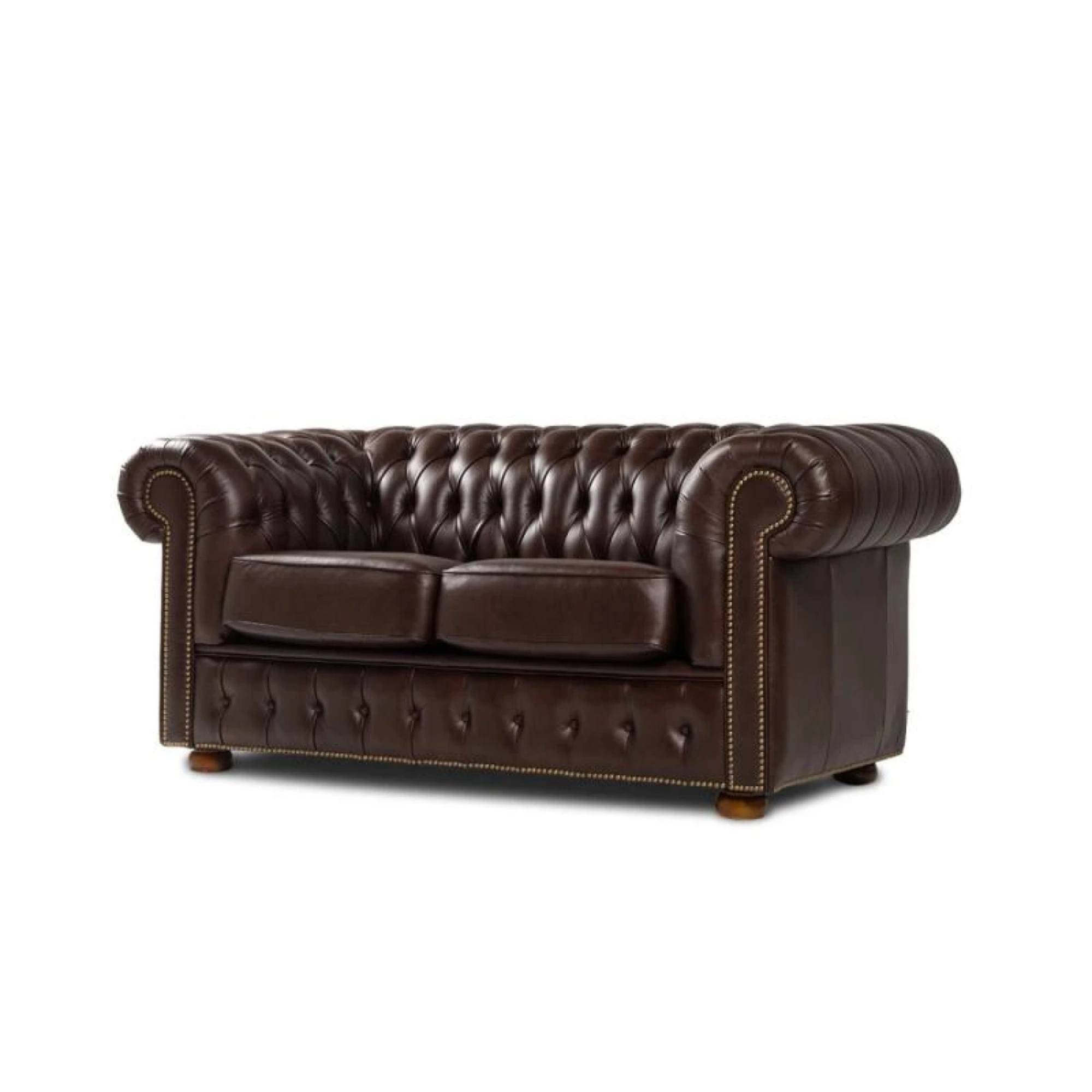 Sillón de cuero 2 Cuerpos Chesterfield