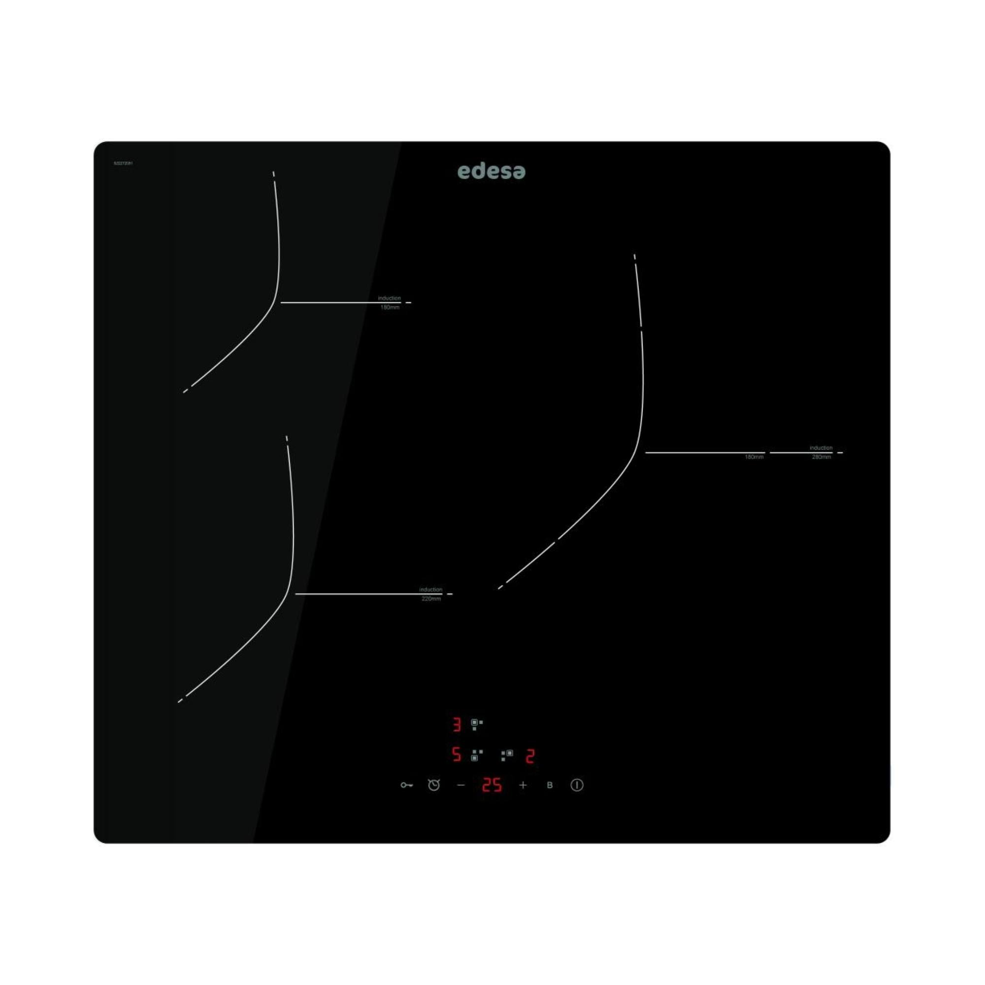 Anafe de induccion Edesa 3 zonas