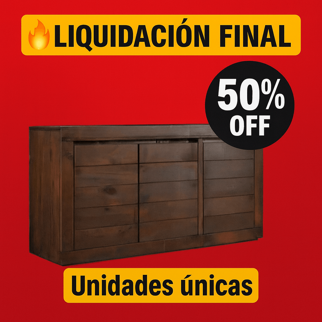 Aparador Canela 3 Puertas