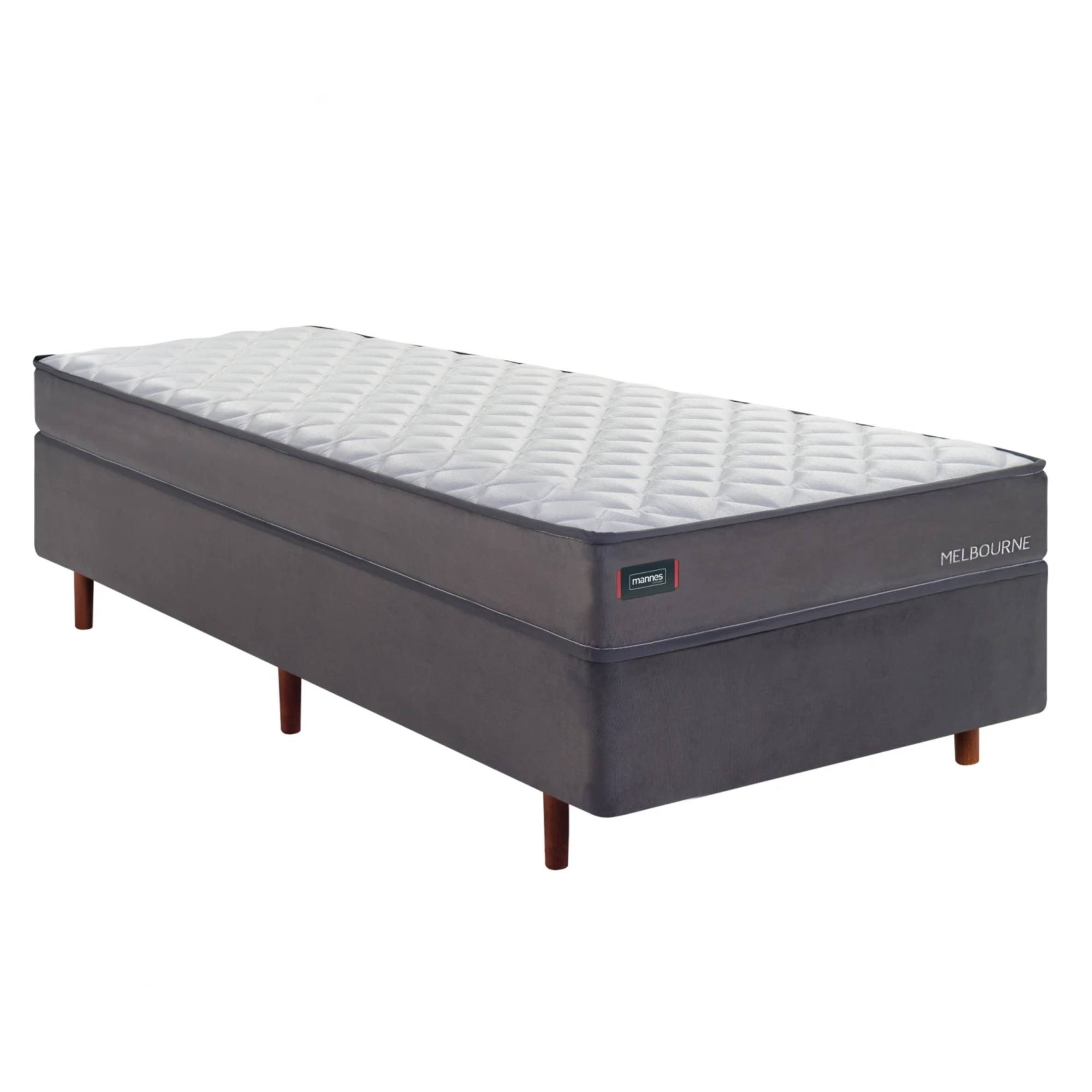 Conjunto sommier 1 plaza Mannes Linea Melbourne