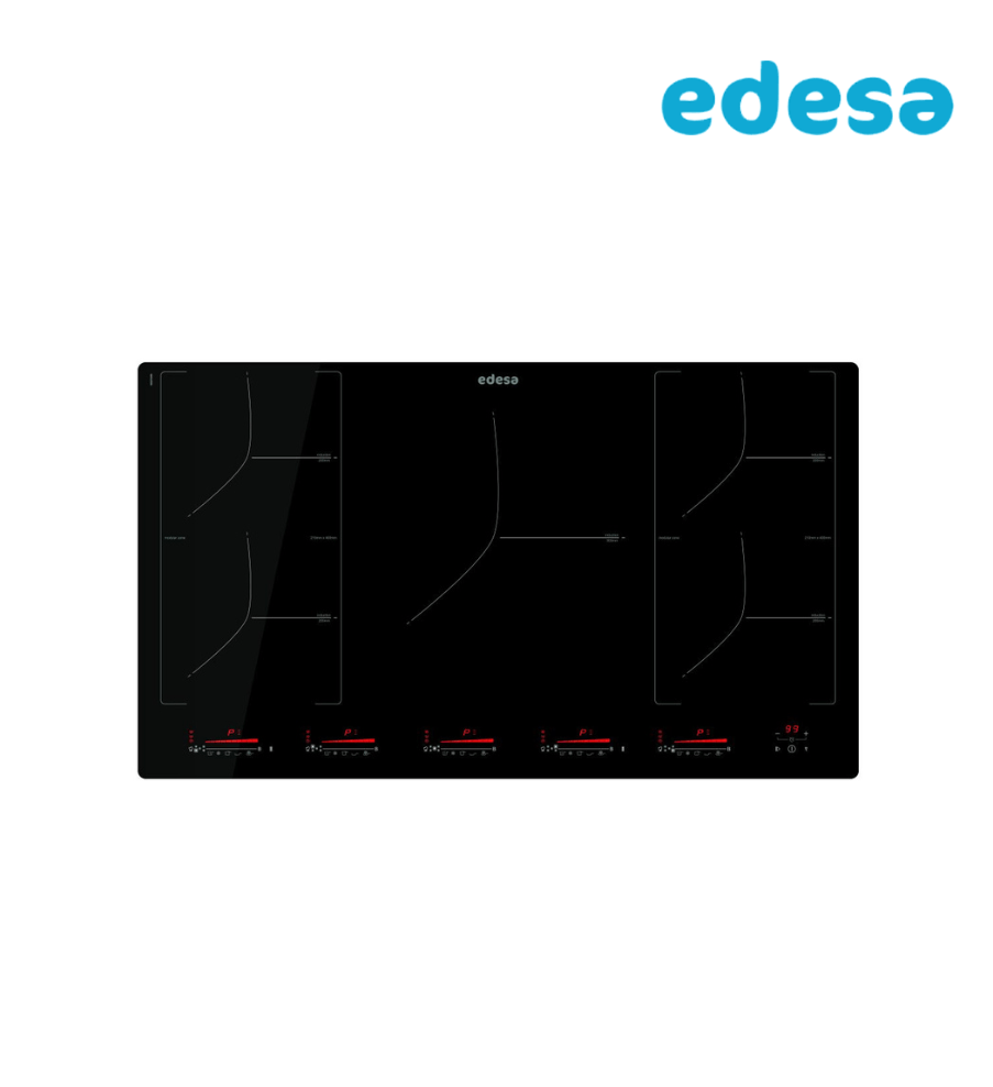 Anafe de induccion Edesa 5 zonas