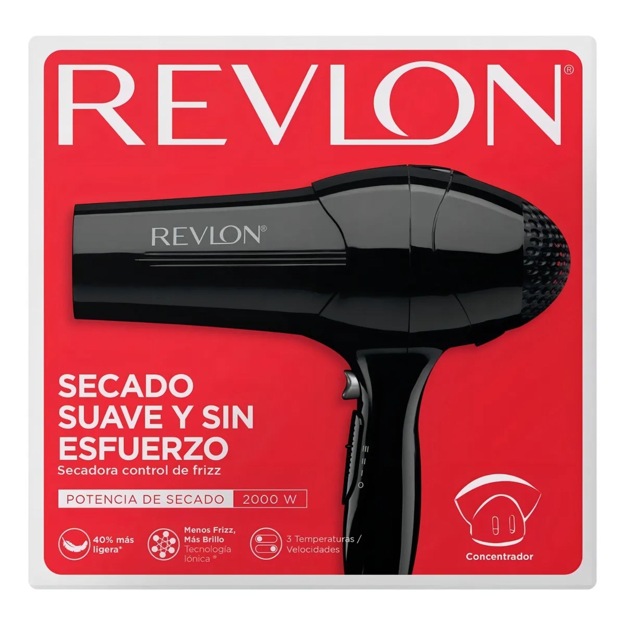 Secador de pelo Revlon 2000W Revlon Essentials Control de frizz
