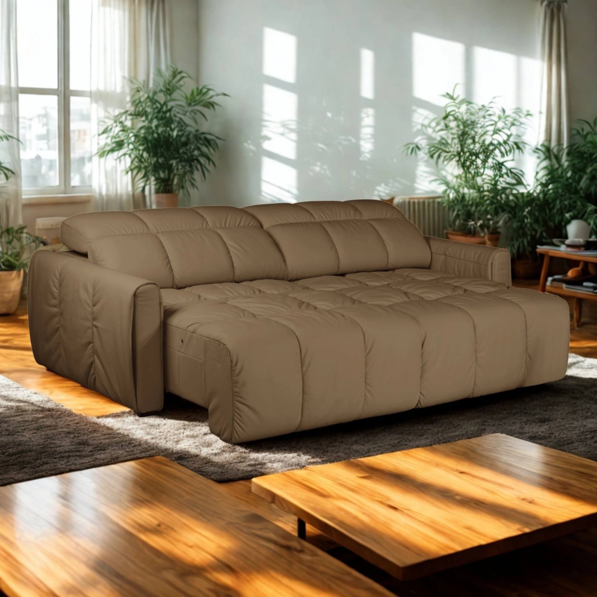 Sillón de cuero 3 cuerpos Masom