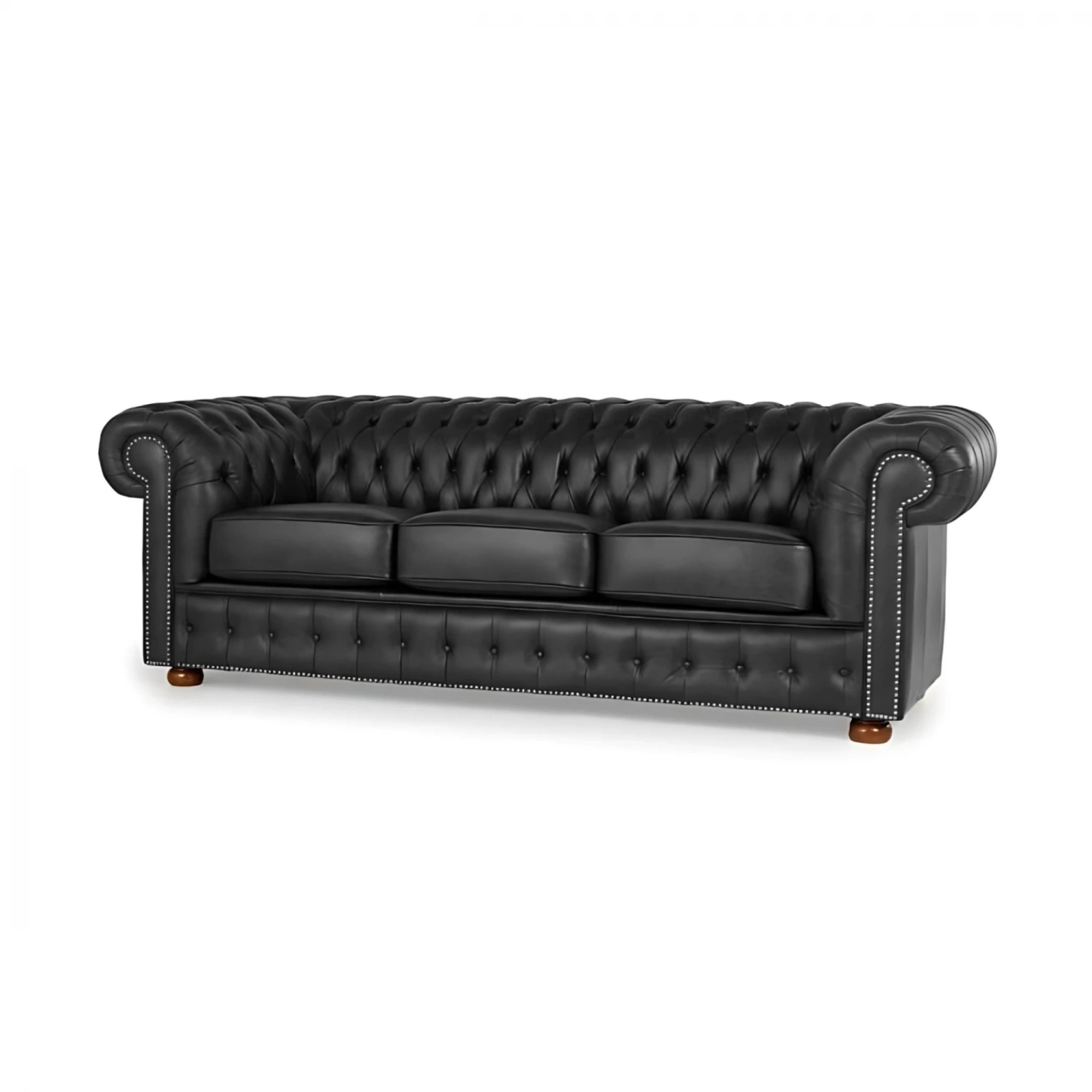 Sillón de cuero 3 Cuerpos Chesterfield