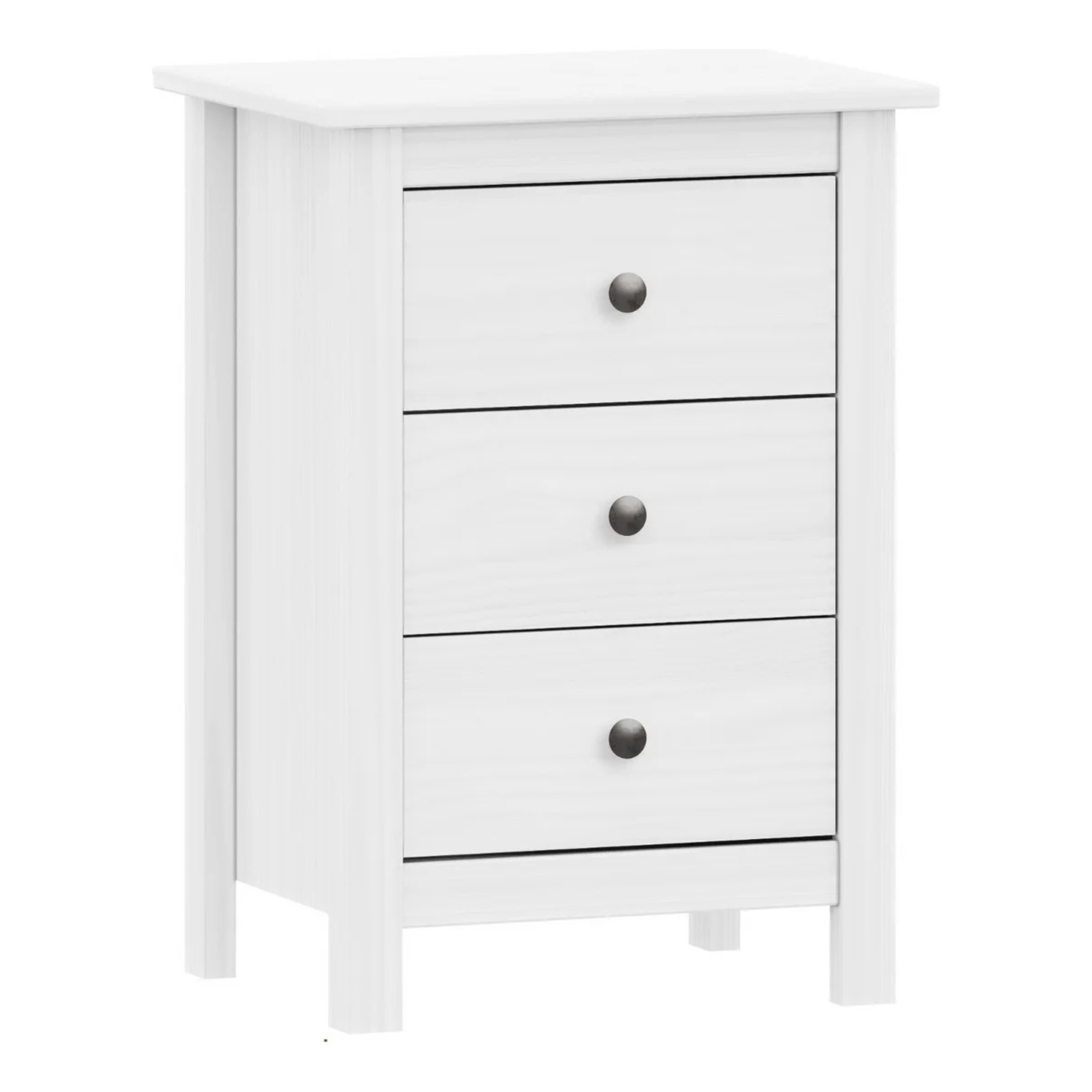 Mesa de luz 3 cajones Linea Berna