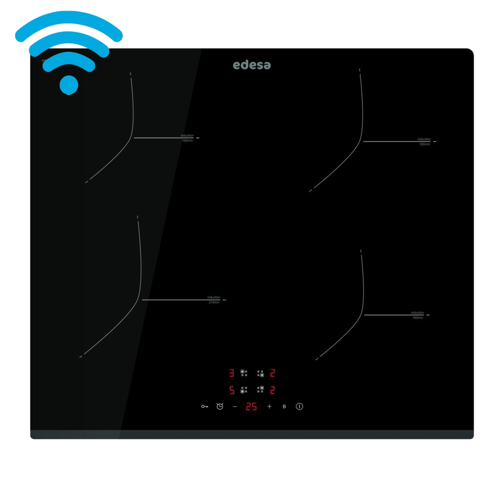 Anafe de inducción Edesa 4 zonas WIFI
