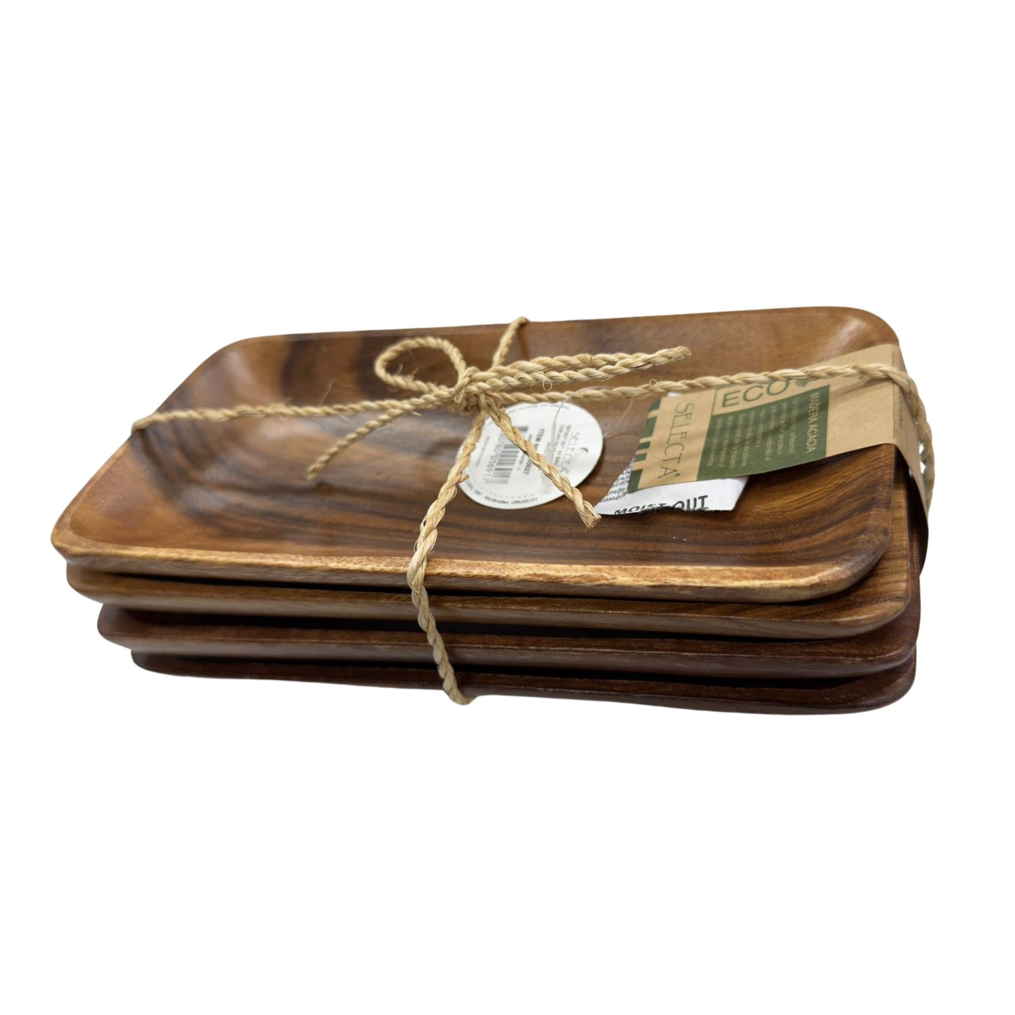 Set 4 bandejas rectangulares chicas
