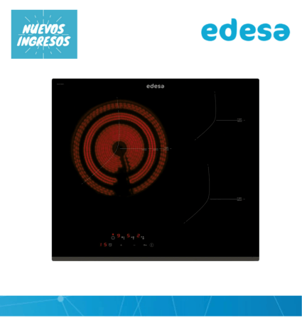 Anafe vitrocerámica Edesa 3 zonas